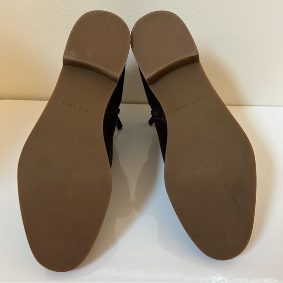 Cole Haan Booties Boots Dark Brown Gold Buckle Women’s 8 - Picture 6 of 9